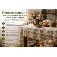 История скатерти: как она появилась и зачем была нужна на Руси